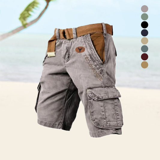 WW | Kurze Hose Taschen Gürtel Lange Kurze Hose Herren Kurze Hose