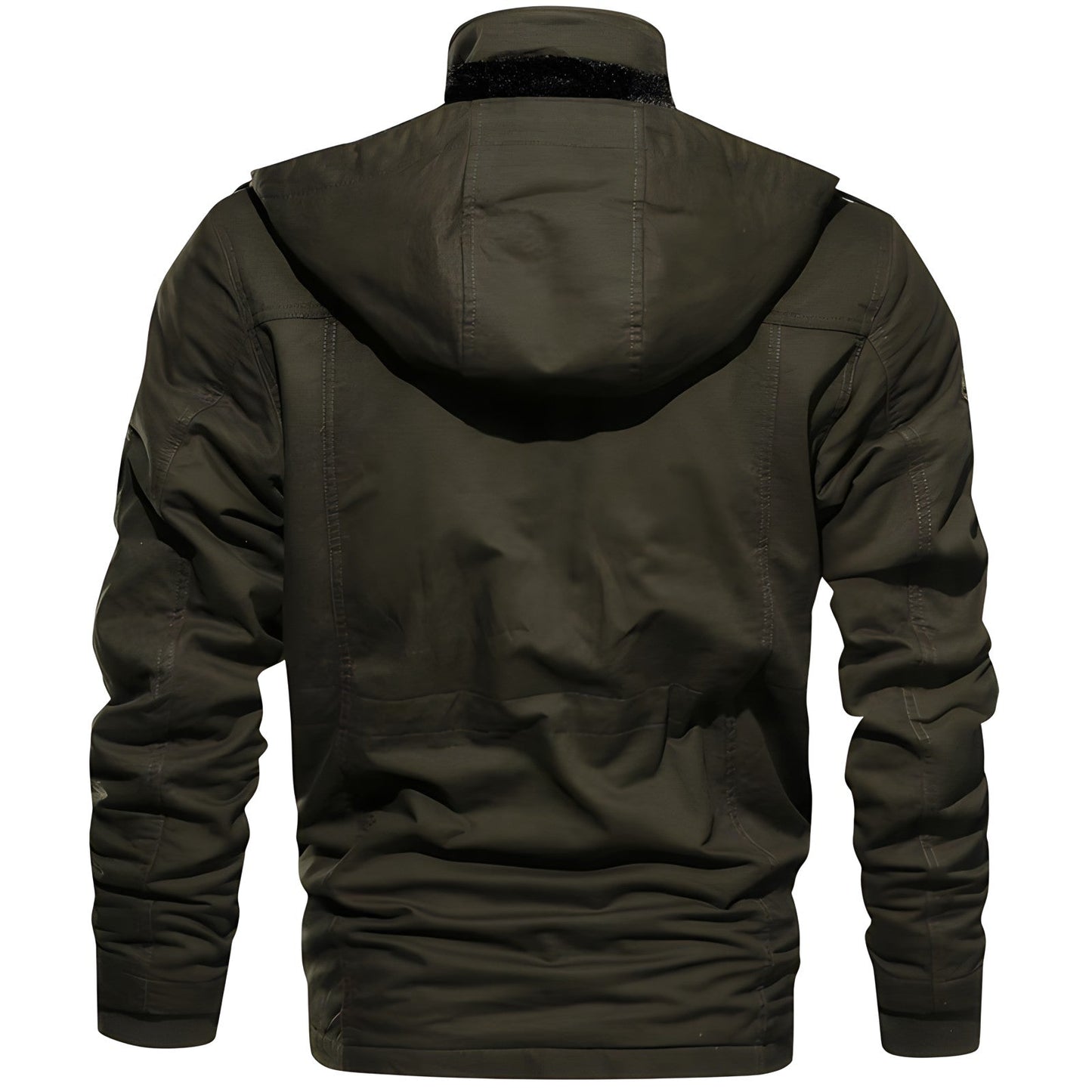WW | Jacke mit Kapuze Taschen mit Fleece Gefütterte Jackejacke für Herren