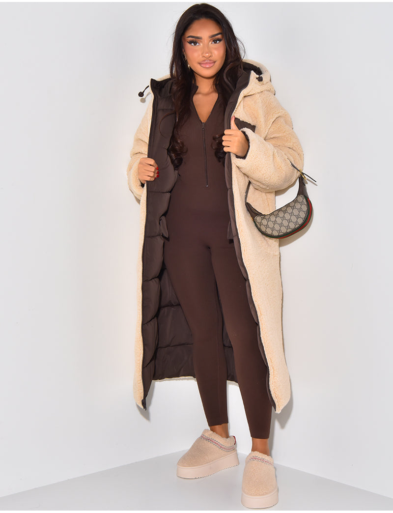 WW | Lange Jacke mit Wendefunktion