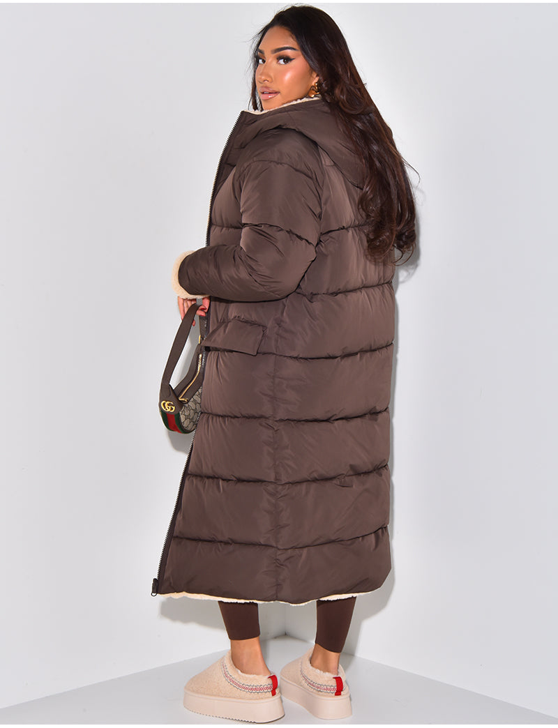 WW | Lange Jacke mit Wendefunktion