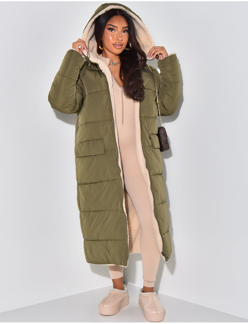 WW | Lange Jacke mit Wendefunktion