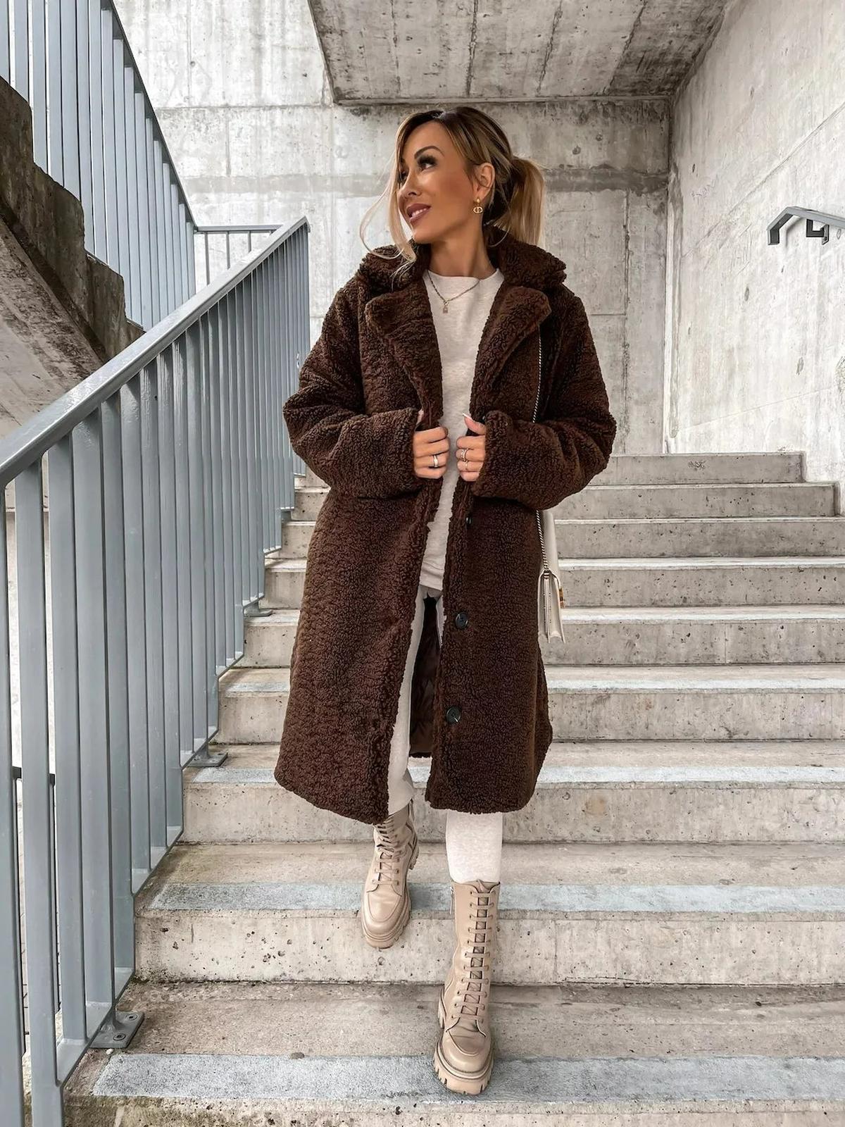 WW | Cashmere Plüsch Trenchcoat Für Frauen