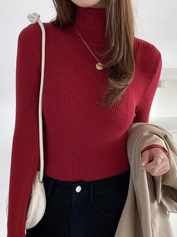 WW | Women's Cashmere Turtleneck Sweater Black
