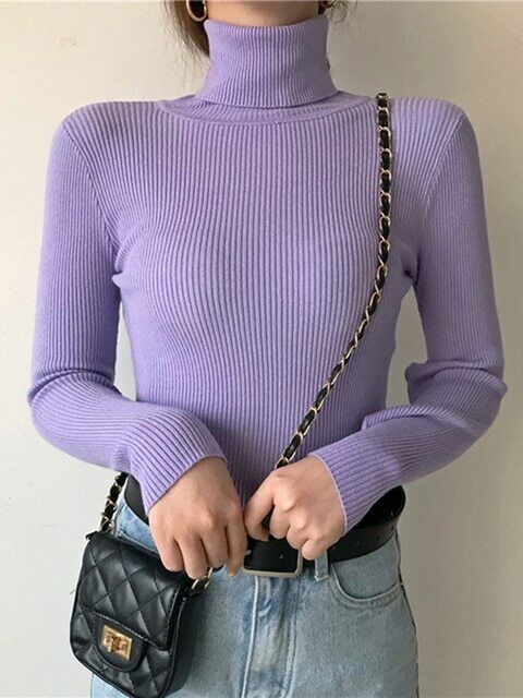 WW | Kaschmir Rollkragenpullover für Frauen Schwarz