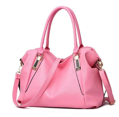 WW – Women's Solid Color Tote Shoulder Bag