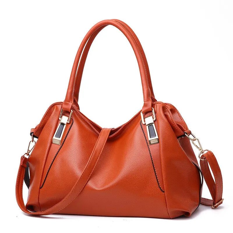 WW – Women's Solid Color Tote Shoulder Bag