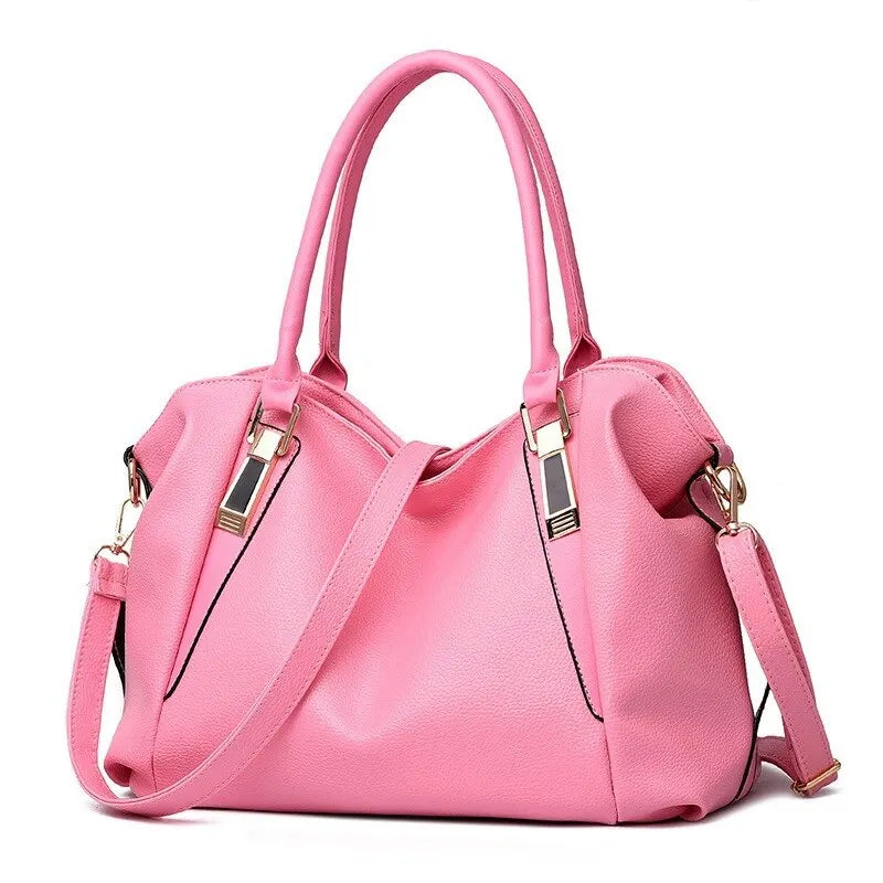 WW – Women's Solid Color Tote Shoulder Bag