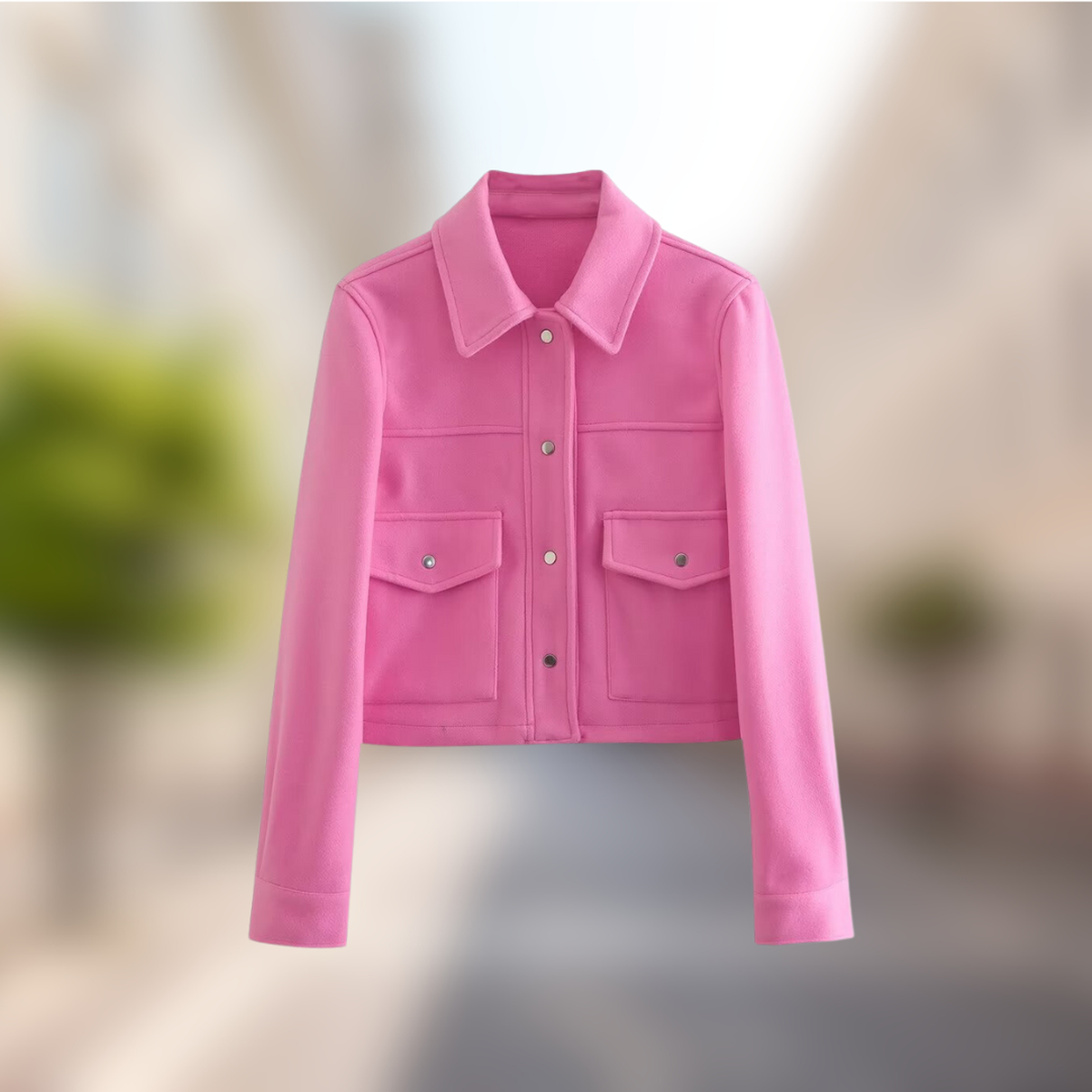 WW | Gemütliche Woll Look Jacke Für Frauen Herbst Essential