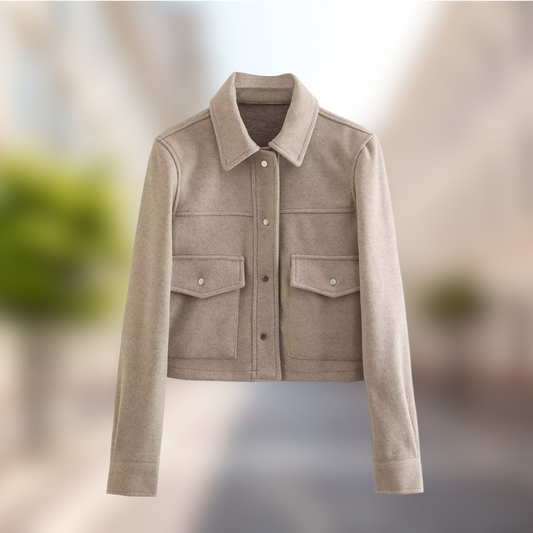 WW | Gemütliche Woll Look Jacke Für Frauen Herbst Essential