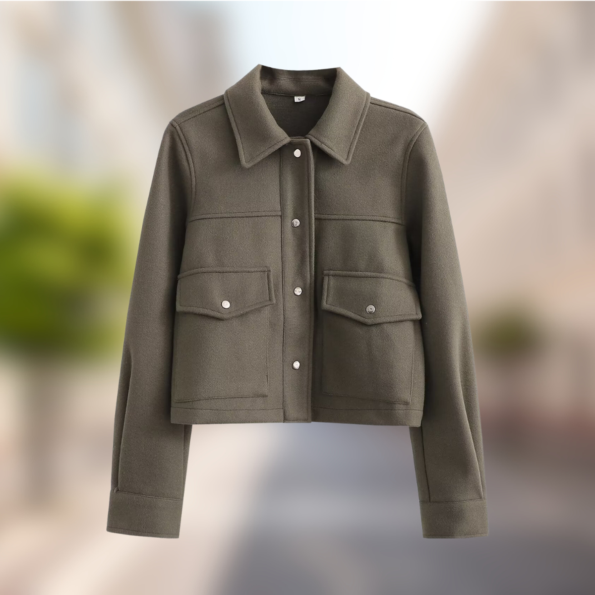 WW | Gemütliche Woll Look Jacke Für Frauen Herbst Essential
