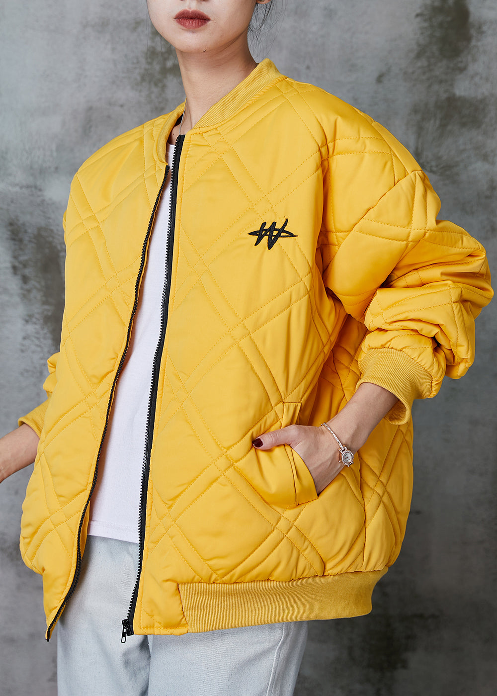WW | Yellow Zipper Fine Cotton-Filled Jackets