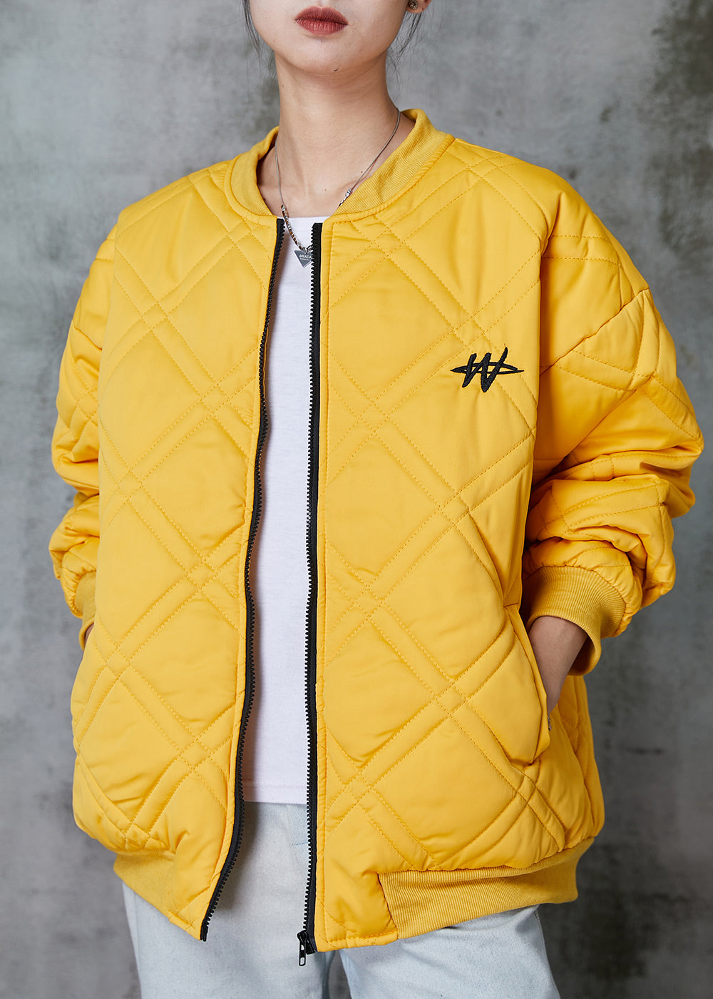 WW | Yellow Zipper Fine Cotton-Filled Jackets