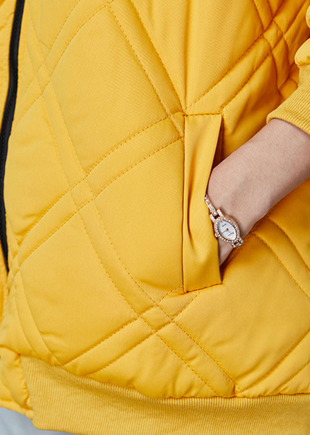 WW | Yellow Zipper Fine Cotton-Filled Jackets