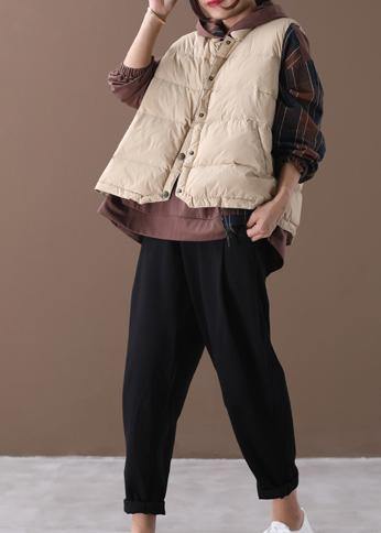 WW | Plus-Size-Jacken hellgelb Stehkragen ärmellos Damen Parkas