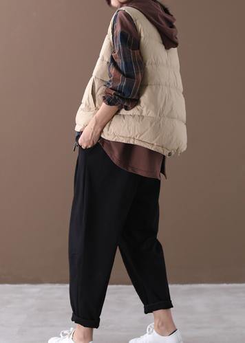 WW | Plus-Size-Jacken hellgelb Stehkragen ärmellos Damen Parkas