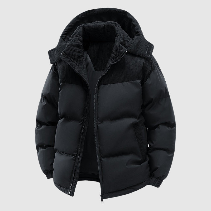 WW | Quilted Relaxed Fit Puffer Jacket - Zip-Off Hood Men's Jacket