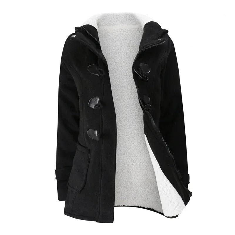 WW | Damen Casual Winterjacke mit Kapuze und Kordelzugverschluss