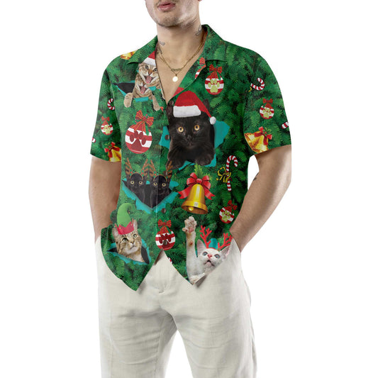 WW | Cats for Christmas Hawaiian Shirt, Funny Christmas Cat Shirt, Best Gift for Christmas