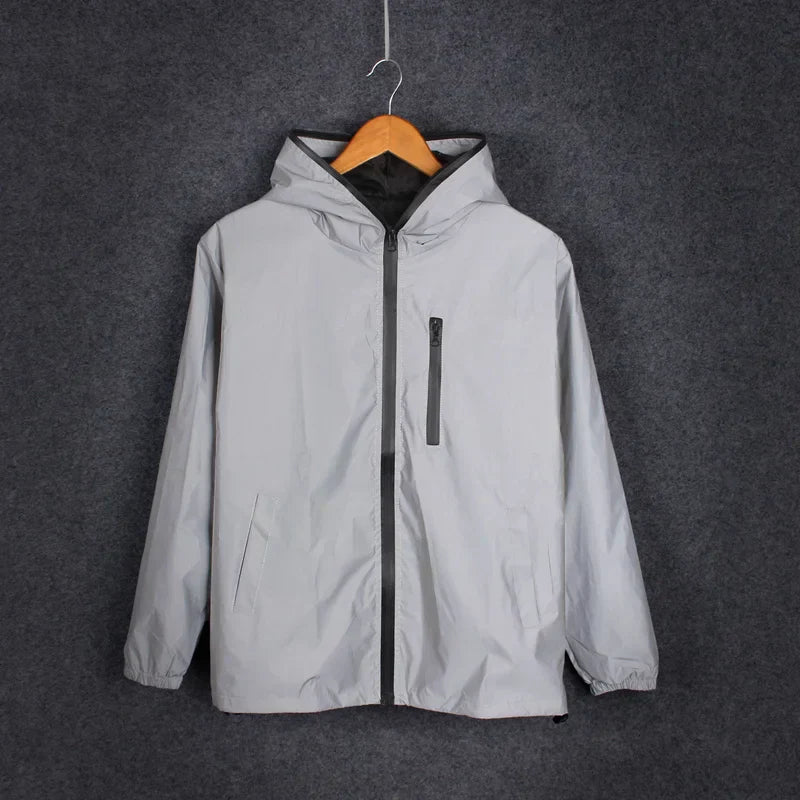 WW | Reflective Hooded Windbreaker