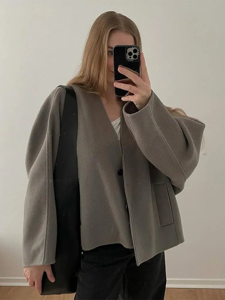 WW | Damen Übergroßer Warmer Wintermantel