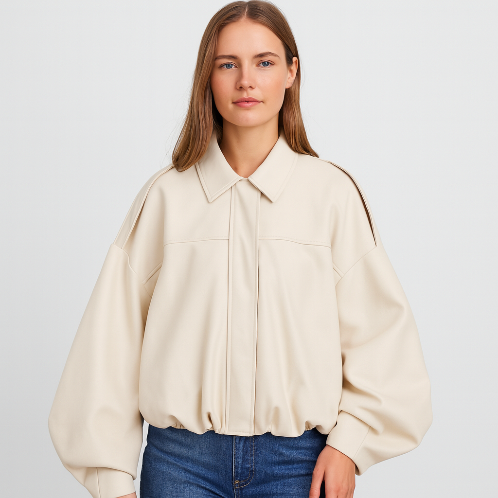 WW | Modehaus - Damenjacke im Militärstil aus Wildlederimitat