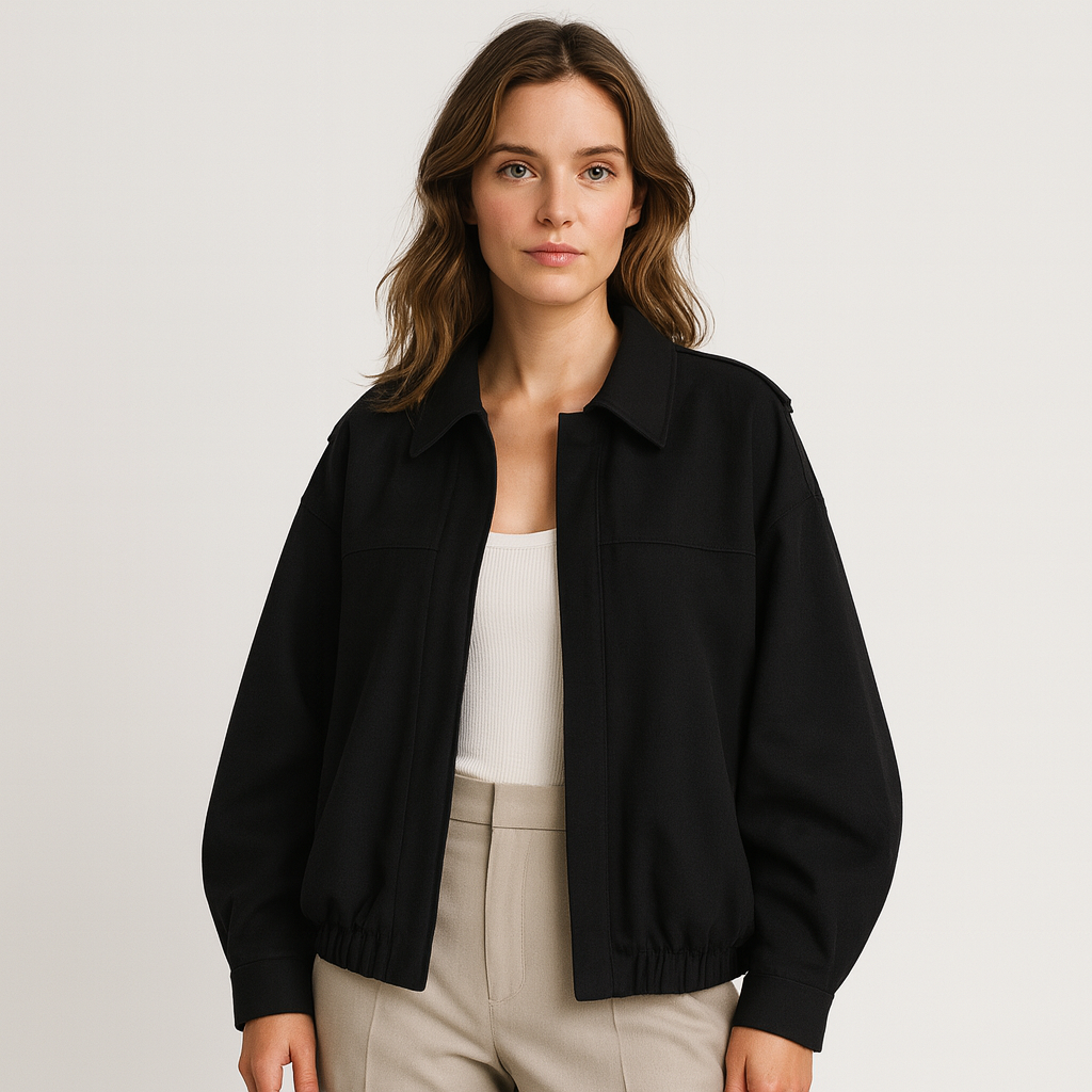 WW | Modehaus - Damenjacke im Militärstil aus Wildlederimitat