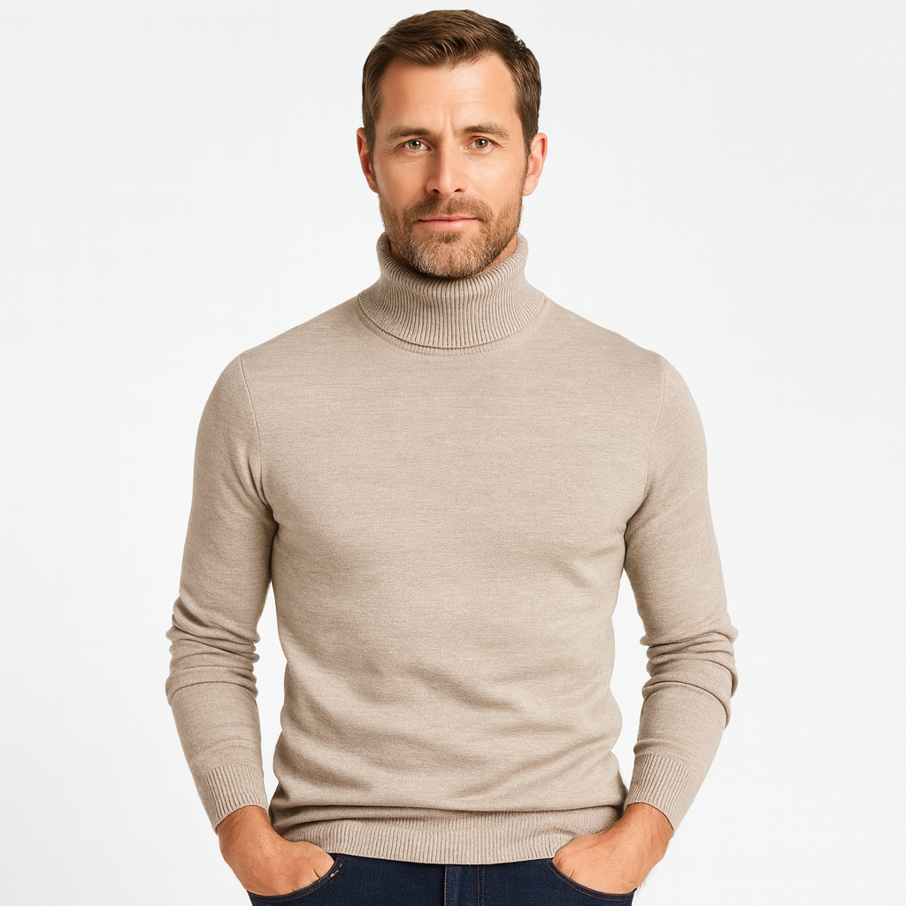 WW | Fashion House - Men's Ribbed Turtleneck Sweater