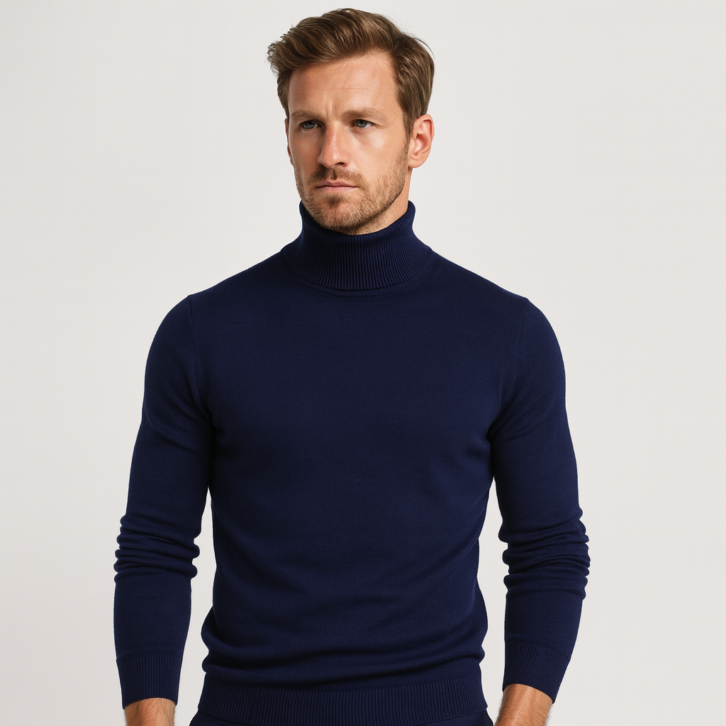 WW | Fashion House - Men's Ribbed Turtleneck Sweater