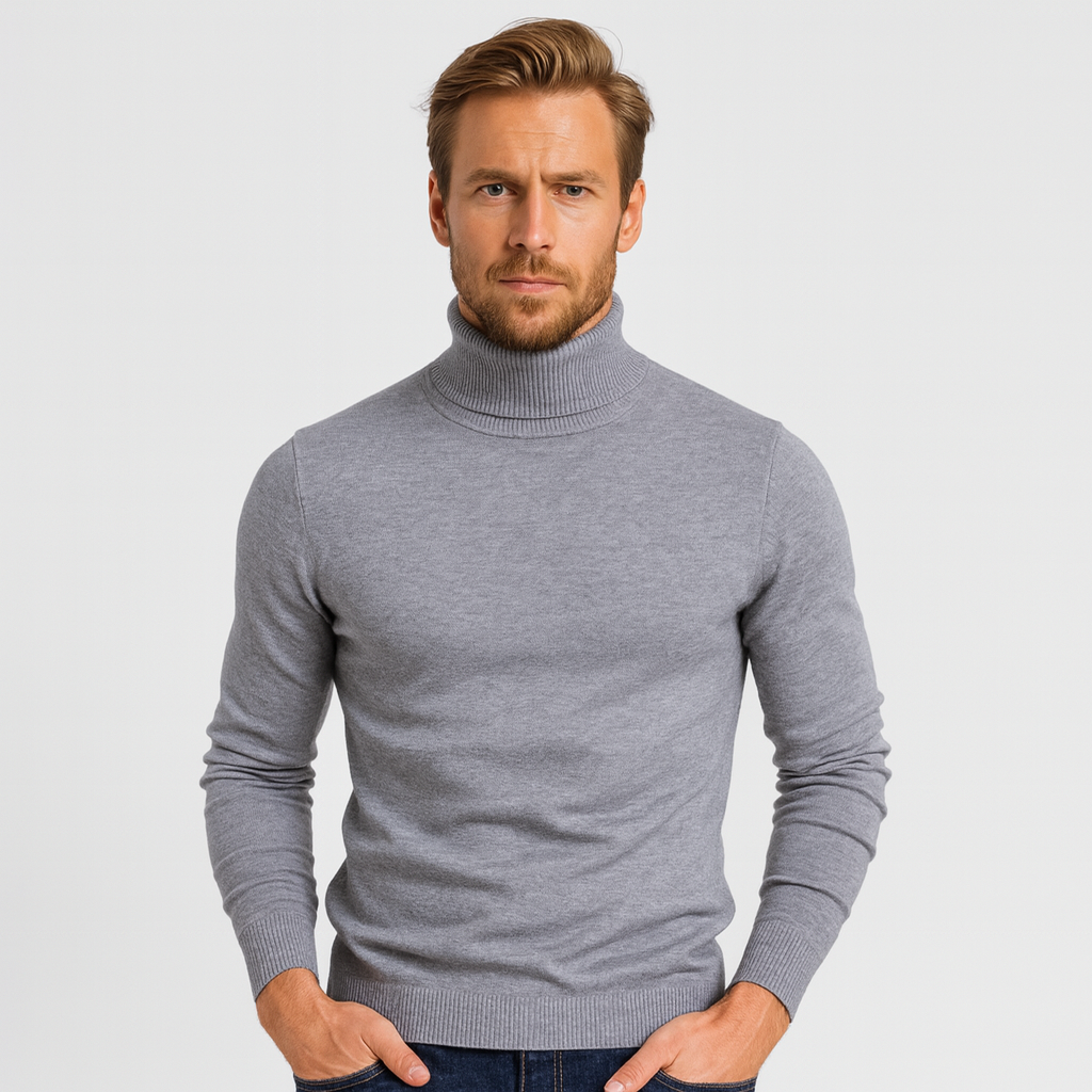 WW | Fashion House - Men's Ribbed Turtleneck Sweater