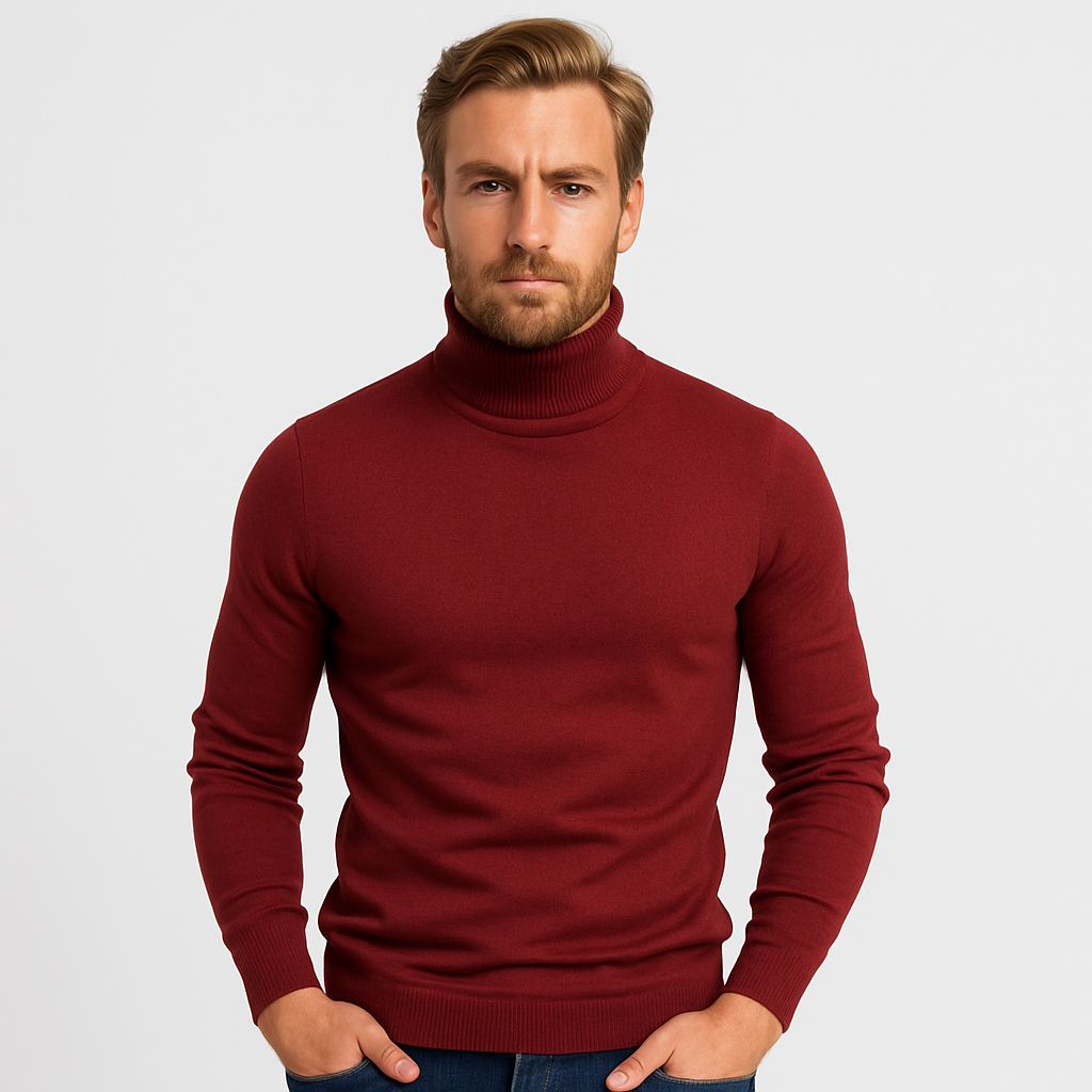 WW | Fashion House - Men's Ribbed Turtleneck Sweater