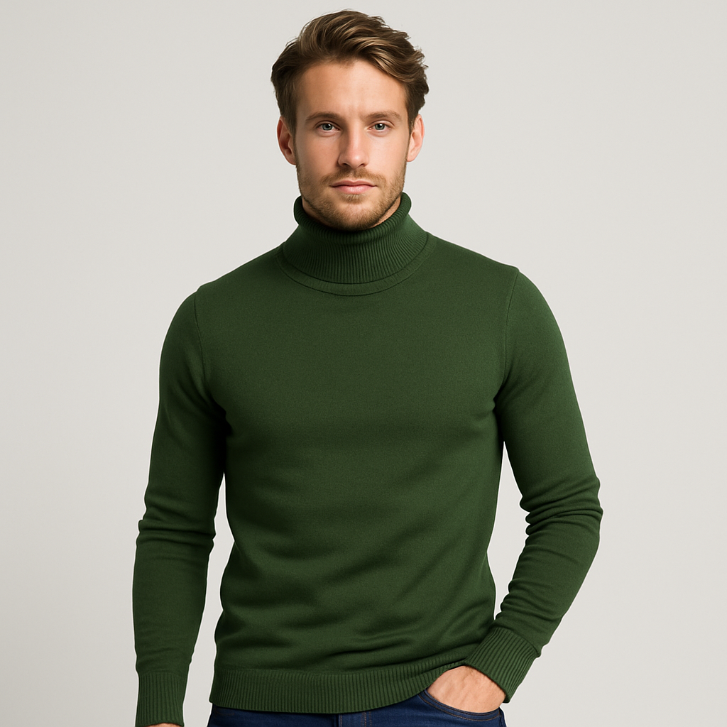 WW | Fashion House - Men's Ribbed Turtleneck Sweater