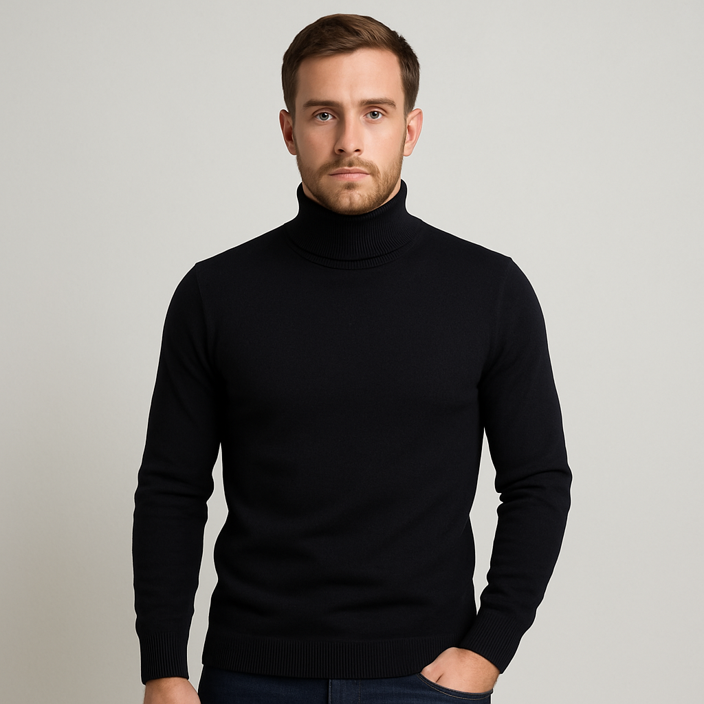 WW | Fashion House - Men's Ribbed Turtleneck Sweater