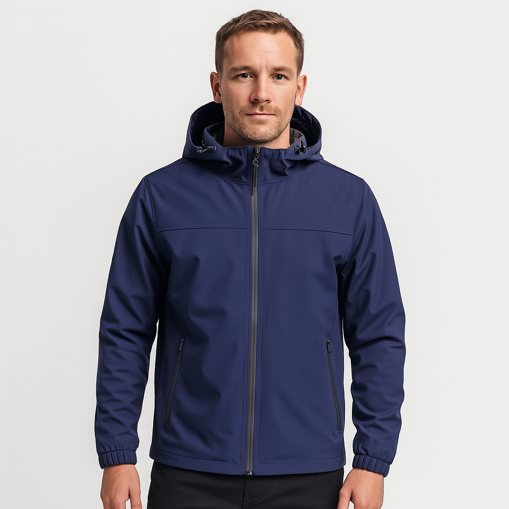 WW | Modehaus - Regenjacke und Windjacke für Herren mit Kapuze - wasser- und winddicht