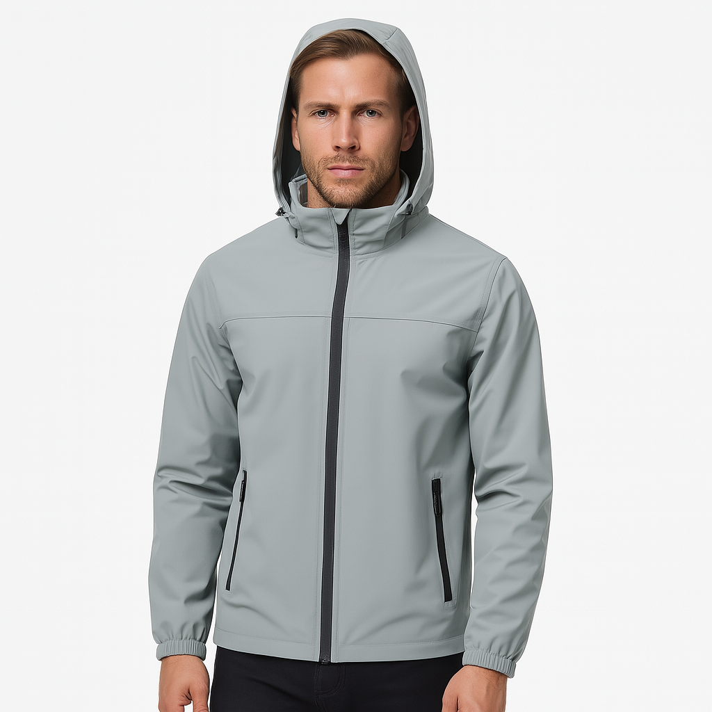 WW | Modehaus - Regenjacke und Windjacke für Herren mit Kapuze - wasser- und winddicht