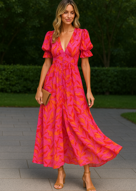 Fleur – Schmeichelhaftes Maxikleid