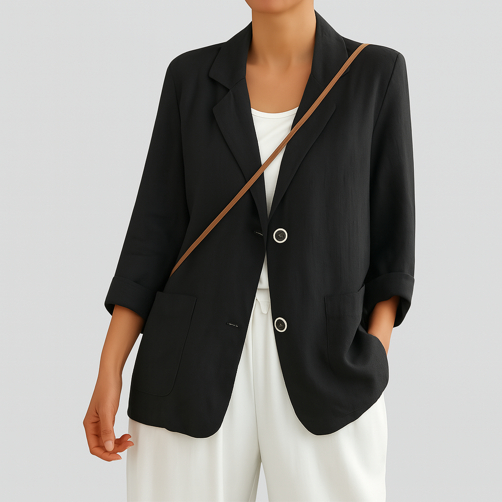 WW | Relaxed Fit Blazer Made From Natural Fibers