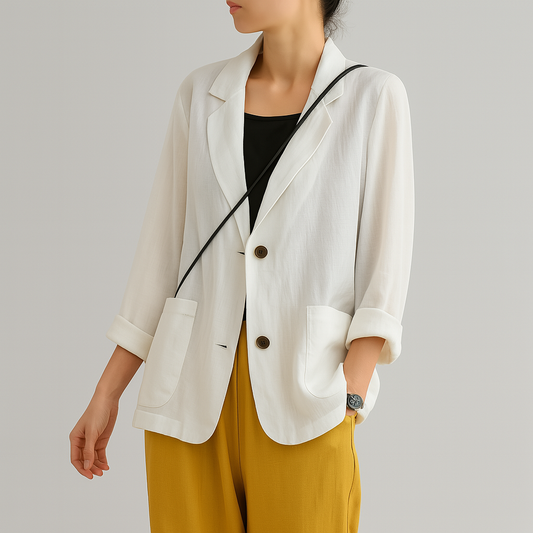 WW | Relaxed Fit Blazer Aus Natürlichen Fasern