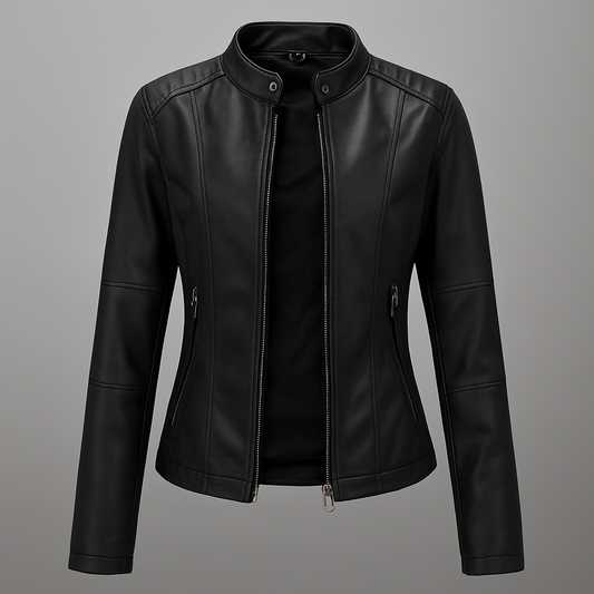 WW | Rotes Leder Motorradjacke für Damen