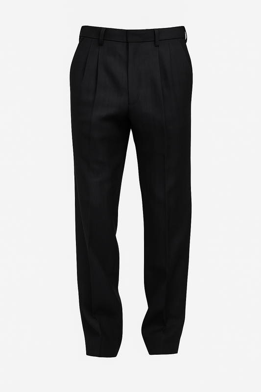 Alvric Klassische Leinenhose - Schwarz