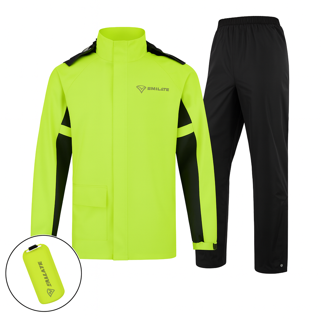 WW | Unisex Motorcycle Rain Jacket Waterproof and Breathable - Lightweight Design