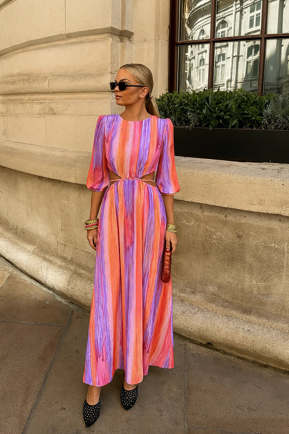 Marlis | Midi Dress with Cut-Outs