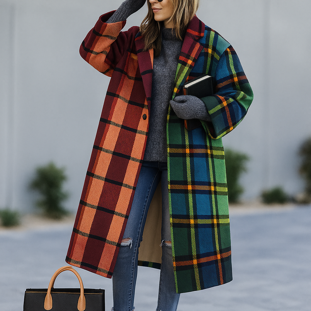 WW | Oversized Plaid Long Coat