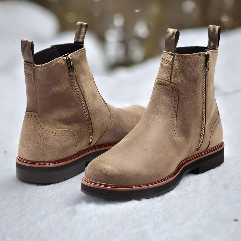 WW | Chelsea Boots Suede Comfortable Fit Durable Rubber Sole