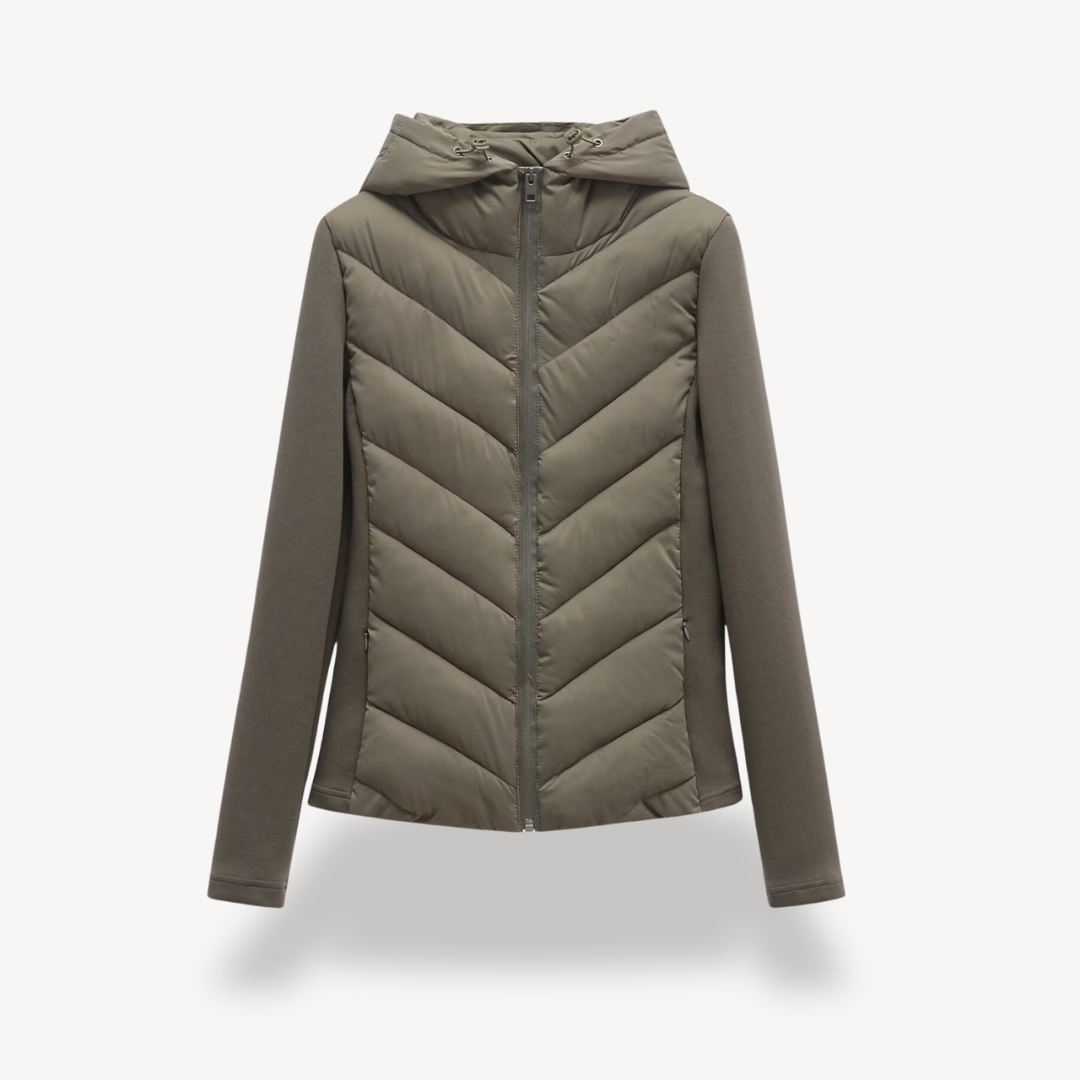 WW | Women's Chevron Padded Hooded Jacket