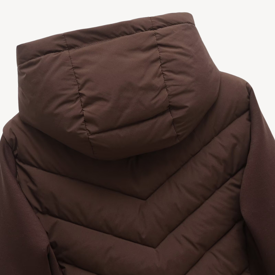 WW | Women's Chevron Padded Hooded Jacket