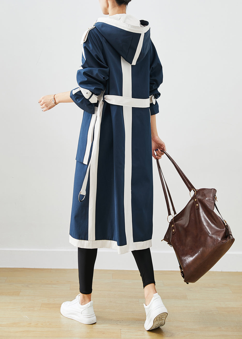 WW | Marine Oversized Patchwork Original Design Cotton Trench Coats