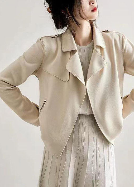 WW | White Peter Pan Collar Pockets Patchwork Cotton Jackets