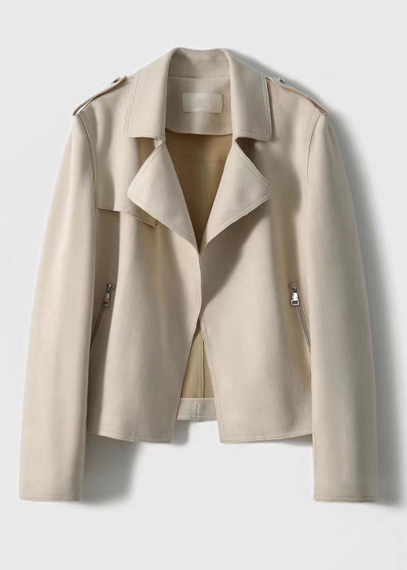 WW | White Peter Pan Collar Pockets Patchwork Cotton Jackets