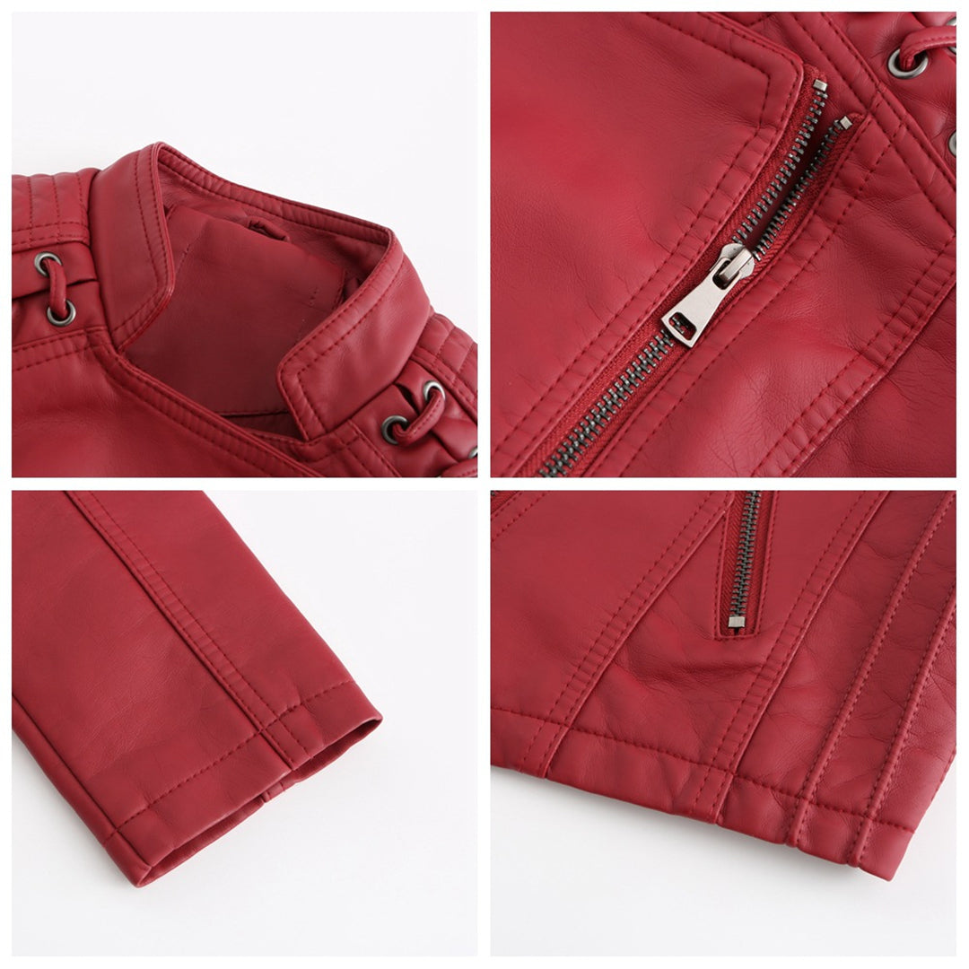 WW | Chic Genuine Leather Jacket for a Bold Style