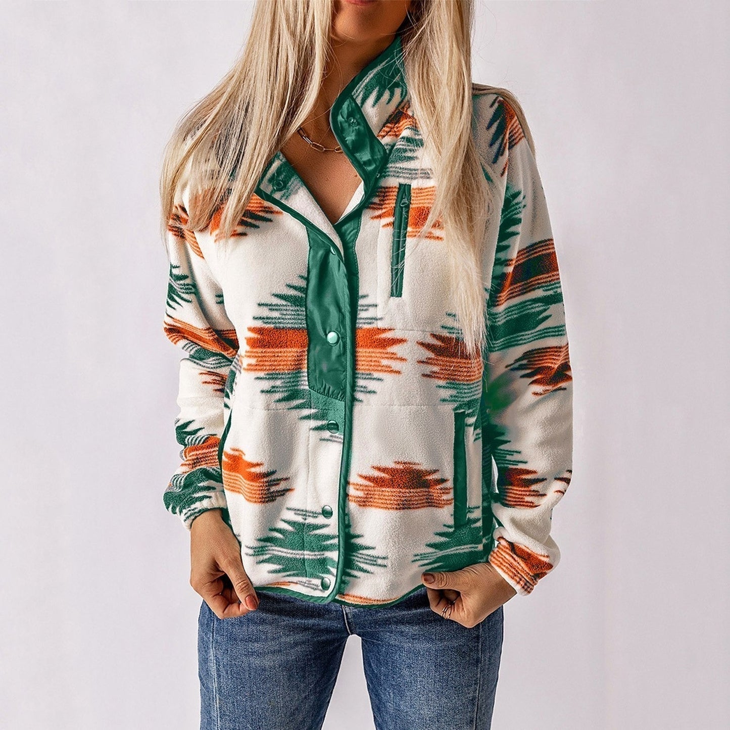 WW | Schicker Damen Button-Up Wollmantel Stilvolle Winteroberbekleidung